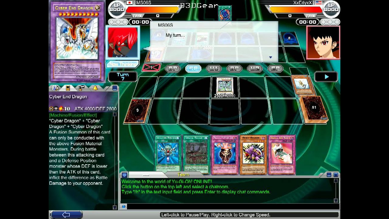 Yu-Gi-Oh! ONLINE DUEL ACCELERATOR 3 BR lutando contra Japa - YouTube