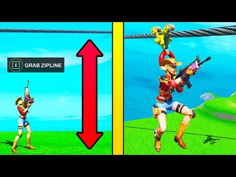 *NEW* ZIP LINE TRICK IS BROKEN!! - Fortnite Funny Fails and WTF Moments! #802