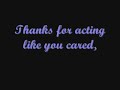 Avril Lavinge ~ My Happy Ending - With Lyrics