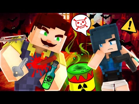 HELLO NEIGHBOR - KILLING THE CREEPY NEIGHBOR! (Minecraft Roleplay)