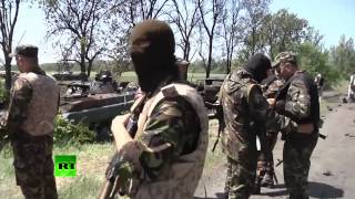 В Донецкой области уничтожен блокпост украинских силовиков (18+)