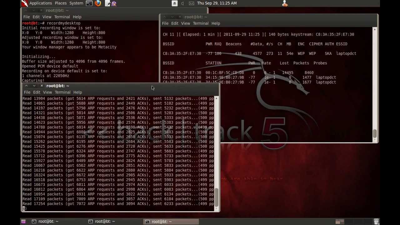 Crack WEP in 3 minutes with Backtrack 5 - YouTube