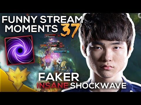 Faker INSANE 3000 ELO ORIANNA SHOCKWAVE! - League of Legends Funny Stream Moments #37