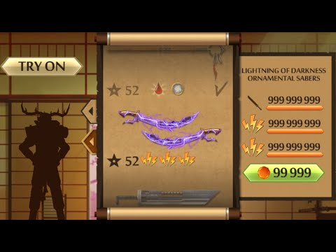 Shadow Fight 2 The Most Powerful Lightning of Drakness Ornamental Sabers