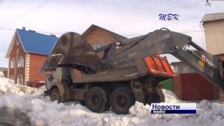 Бердскую семью освободили из-под снега