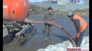 К первой волне паводка в Искитиме «ливневки» не успели оттаять, их размораживают
