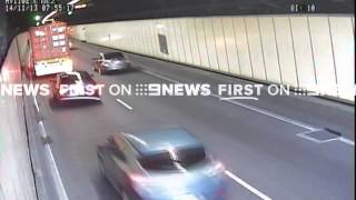 M5 Tunnel Smash | 9 News Sydney