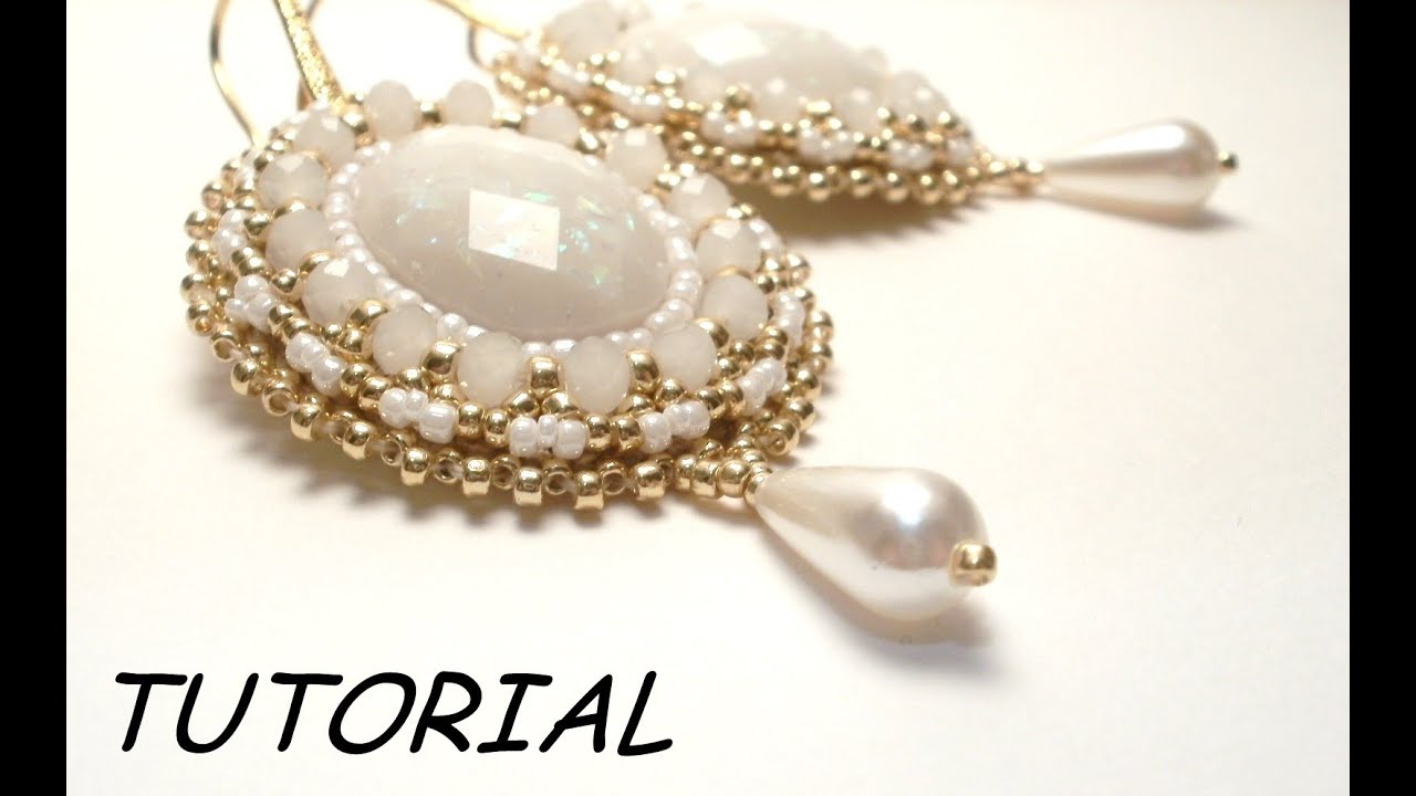 Tutorial orecchini embroidery  bead embroidery tutorial  youtube Tutorial orecchini embroidery  bead embroidery tutorial  youtube