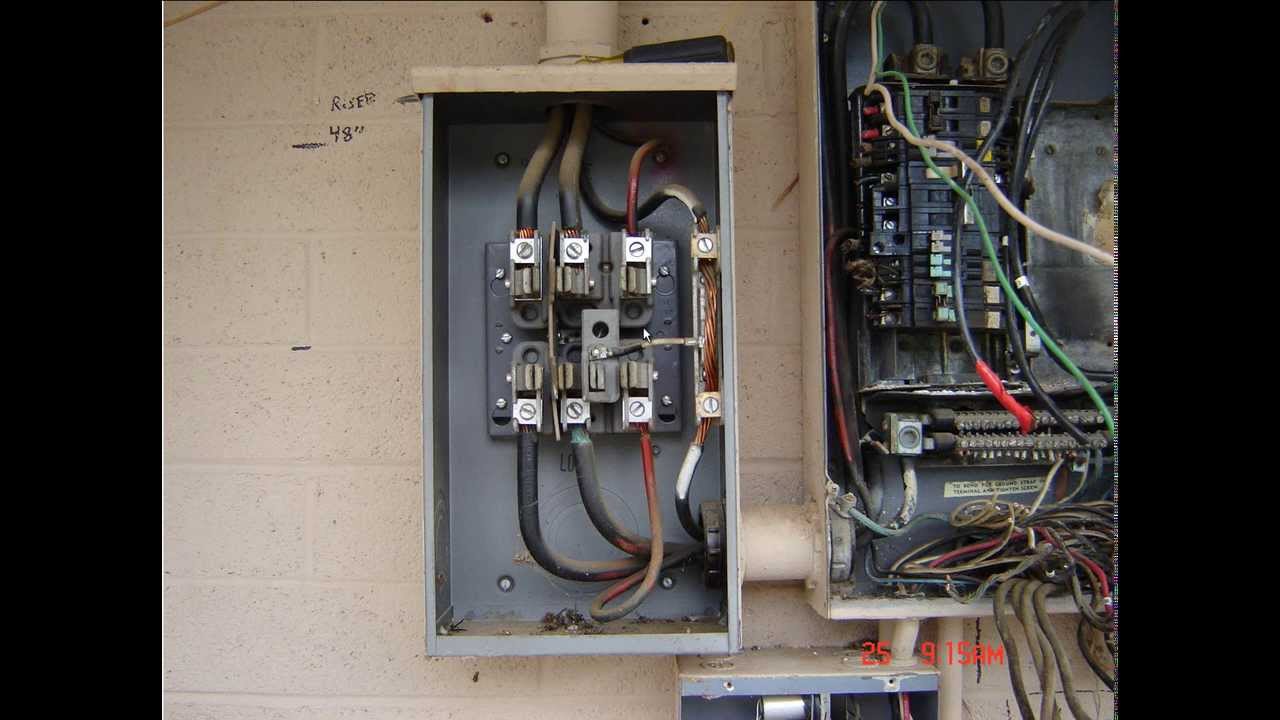 Residential 3 phase meter panel combo (revisited) - YouTube