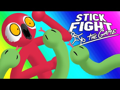Stick Fight Funny Moments - Shotguns and Snakes!