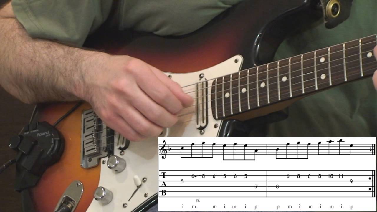 guitar exercises electric fingerpicking