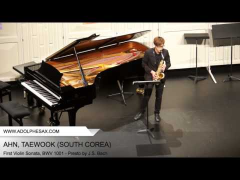 Dinant 2014 - AHN, Taewook (First Violin Sonata, BWV 1001 - Presto by J.S. Bach)