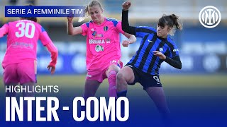 INTER vs COMO 1-1 | WOMEN SERIE A | Highlights 📹⚫🔵??