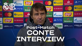 REAL MADRID 3-2 INTER | ANTONIO CONTE EXCLUSIVE INTERVIEW: "We need to pay more attention" [SUB ENG]