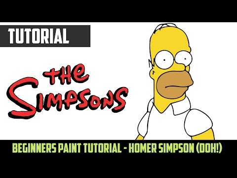 Туториал создания Гомера Симпсона.