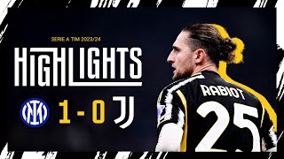 HIGHLIGHTS | INTER 1-0 JUVENTUS | A defeat at San Siro. The unbeaten run comes to an end