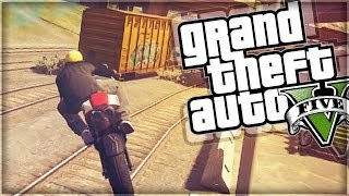 GTA 5 Funny Moments | Train Wrecked (GTA V Online)