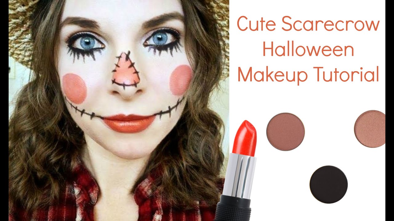 Cute Scarecrow Halloween Makeup Tutorial YouTube - Cute Halloween Makeup Tutorial Cute Scarecrow Halloween Makeup Tutorial YouTube - Cute Halloween Makeup Tutorial
