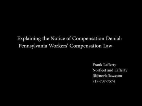 Explaining the Notice of Compensation Denial Form