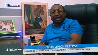 INTERVIEW GABONEWS / Joseph MINKO OLENGA Candidat PDG au 2e arr. d’Akanda