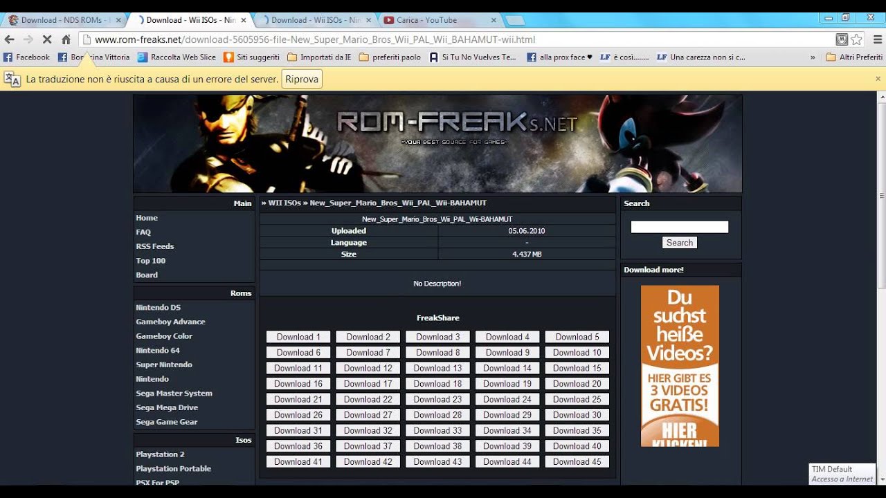 come scaricare giochi nds wii ps2 etc 2 - YouTube
