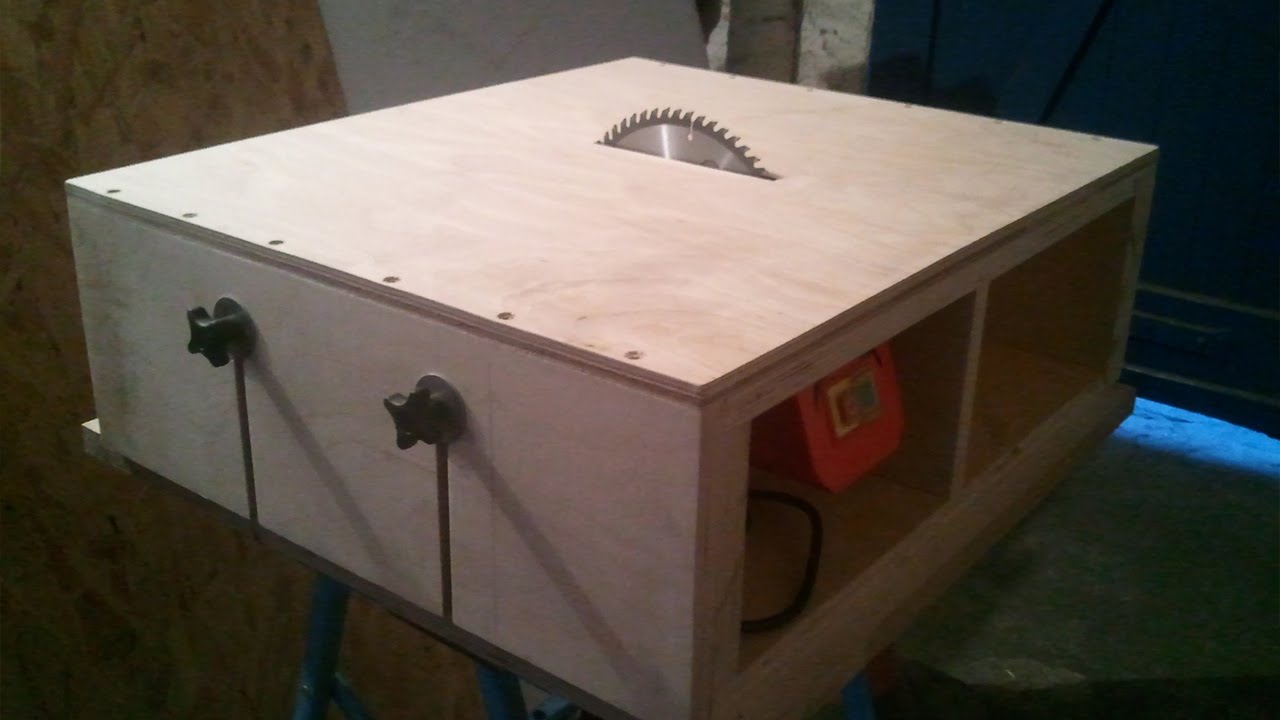 Homemade Table Saw Part 1 DIY Motor Mount amp Adjustable Bed