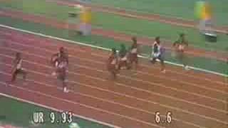 1984 Olympics men's 100m final.