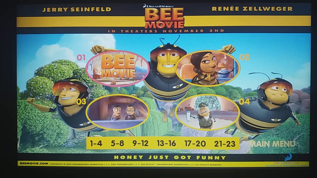 Bee+Movie+2008+DVD+Menu+walk-through.