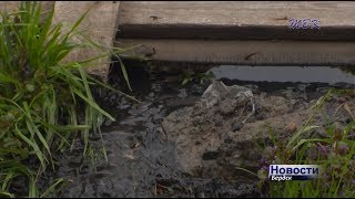 В Бердске в районе Речкуновки затопило коллектор