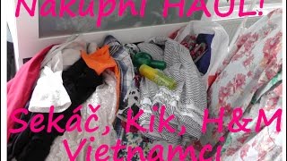 Nákupní haul: Sekáč, Kik, H&M, Vietnamci - já a děti