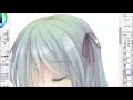 Lineart + Coloring) Paint Tool Sai ) - Youtube