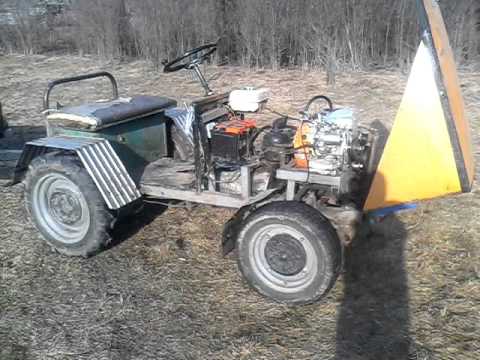 Самодельный руль на мотоблок
