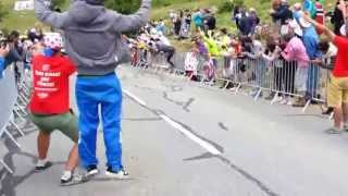 Sagan   Wheelie en Alpe d Huez   Tour 2013