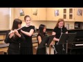 6th Grade Women's Quartet performance of March of the Men of Harlech