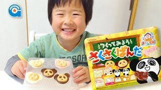 つくってみよう さくさくぱんだを作りました【がっちゃん4歳】