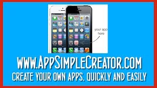 How To Create An App With App Simple Creator