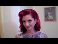 Vintage 1950's curly hair tutorial ala Marilyn Monroe by CHERRY DOLLFACE
