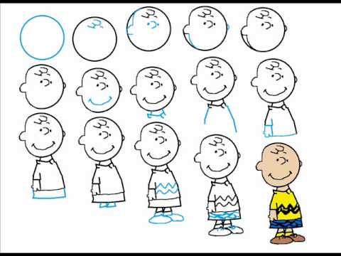 How To Draw Charlie Brown Step By Step Drawing Tutorial - Youtube