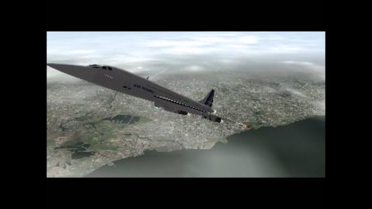 Concorde Crash(X-plane 9) - YouTube
