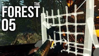 THE FOREST [HD+] #005 - Fallen, Garten, Karnickelkäfig ★ Let's Play The Forest