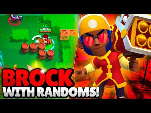 Brock with randoms in brawl ball! Brock is underrated!