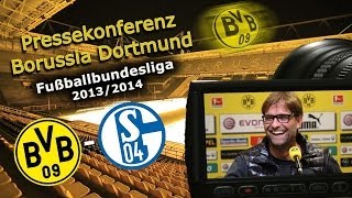 Bundesliga Pressekonferenz nach dem Revierderby : Borussia Dortmund - Schalke 04 : 0:0