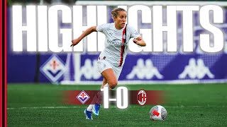 Away defeat for the Rossonere | Fiorentina 1-0 AC Milan | Women's Serie A