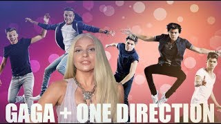 Lady Gaga con los One Direction y sus fans a la salida de los VMAs