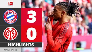Olise Scores In Big Win! | FC BAYERN — MAINZ 05 | Highlights | Matchday 31 – Bundesliga 2024/25