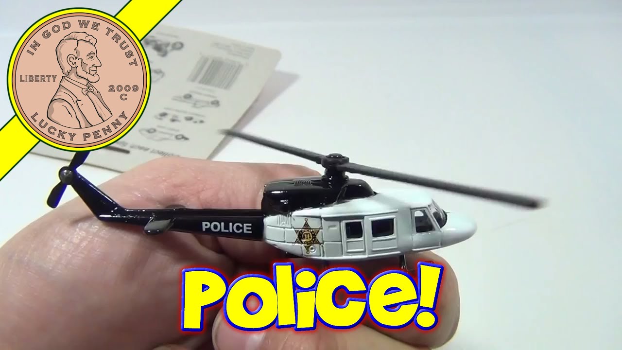 Speed Wheels Die Cast Series VII Novelty Police Helicopter Toy - YouTube