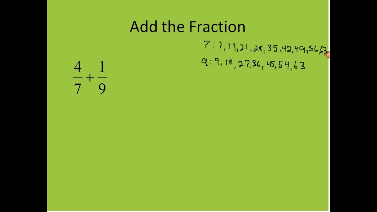 Adding and Subtracting Fractions Part 2 (Simplifying Math) - YouTube