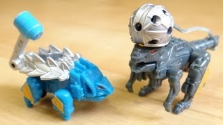 ガシャポン 真可動合体 獣電竜２ ブンパッキー & アンキドン レビュー キョウリュウジャー 食玩