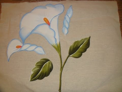 Como bordar flores de alcatraz - Imagui