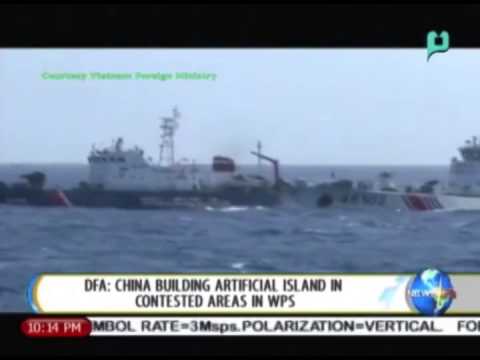 DFA: China building artificial island in contested image